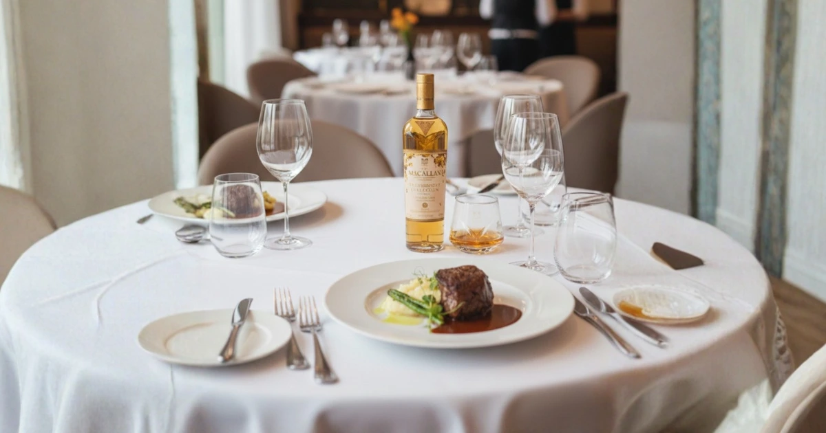 Romantic Valentine’s Day dinner setup featuring Macallan and Chef Marisoll in Puerto Rico