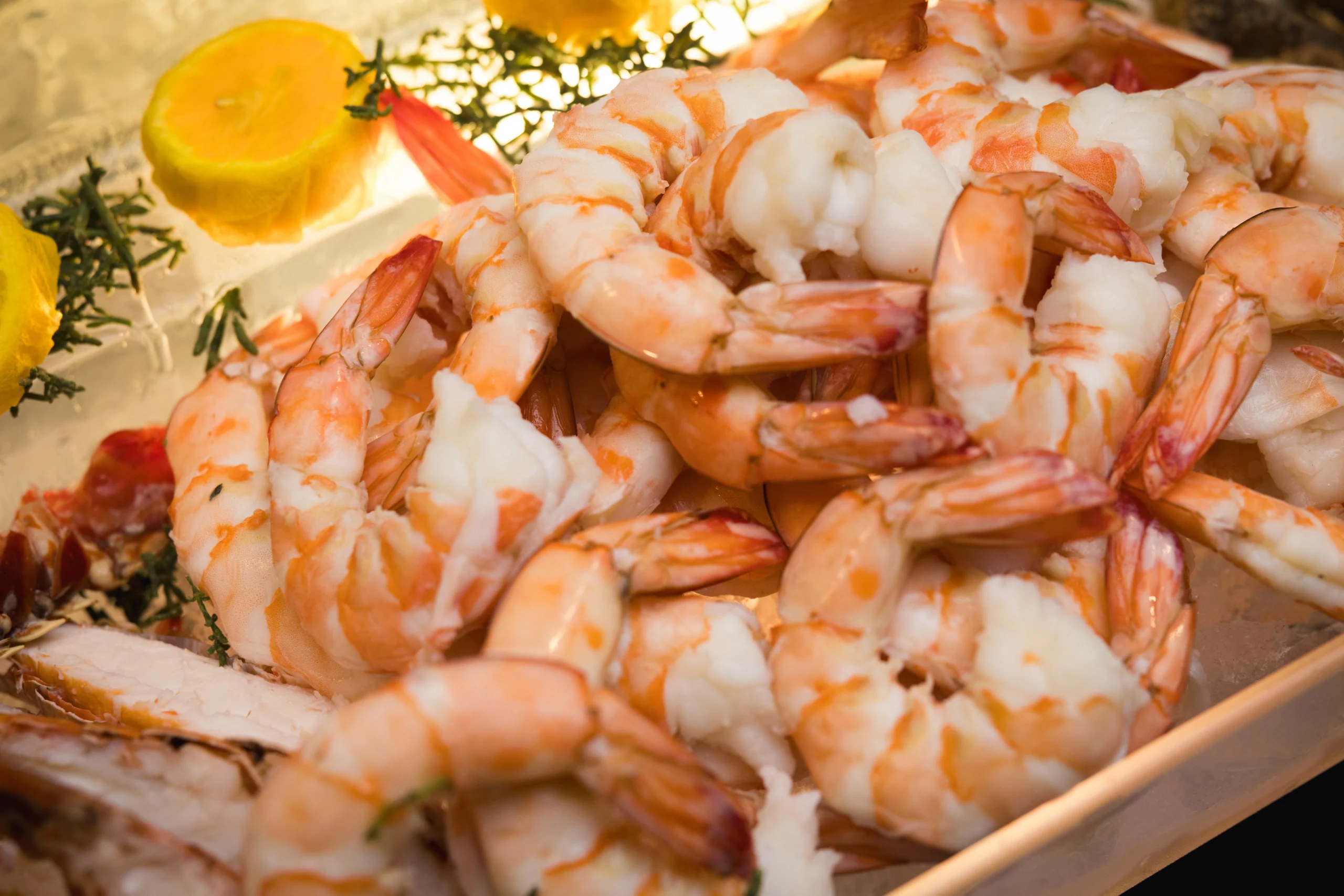 Fresh shrimp served for a Lenten seafood menu by a Puerto Rico catering service