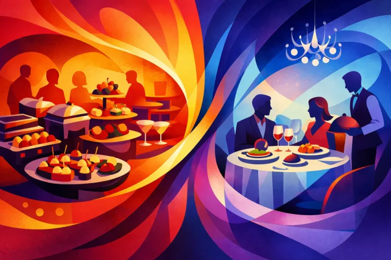 Food Stations vs Seated Dinner Reception