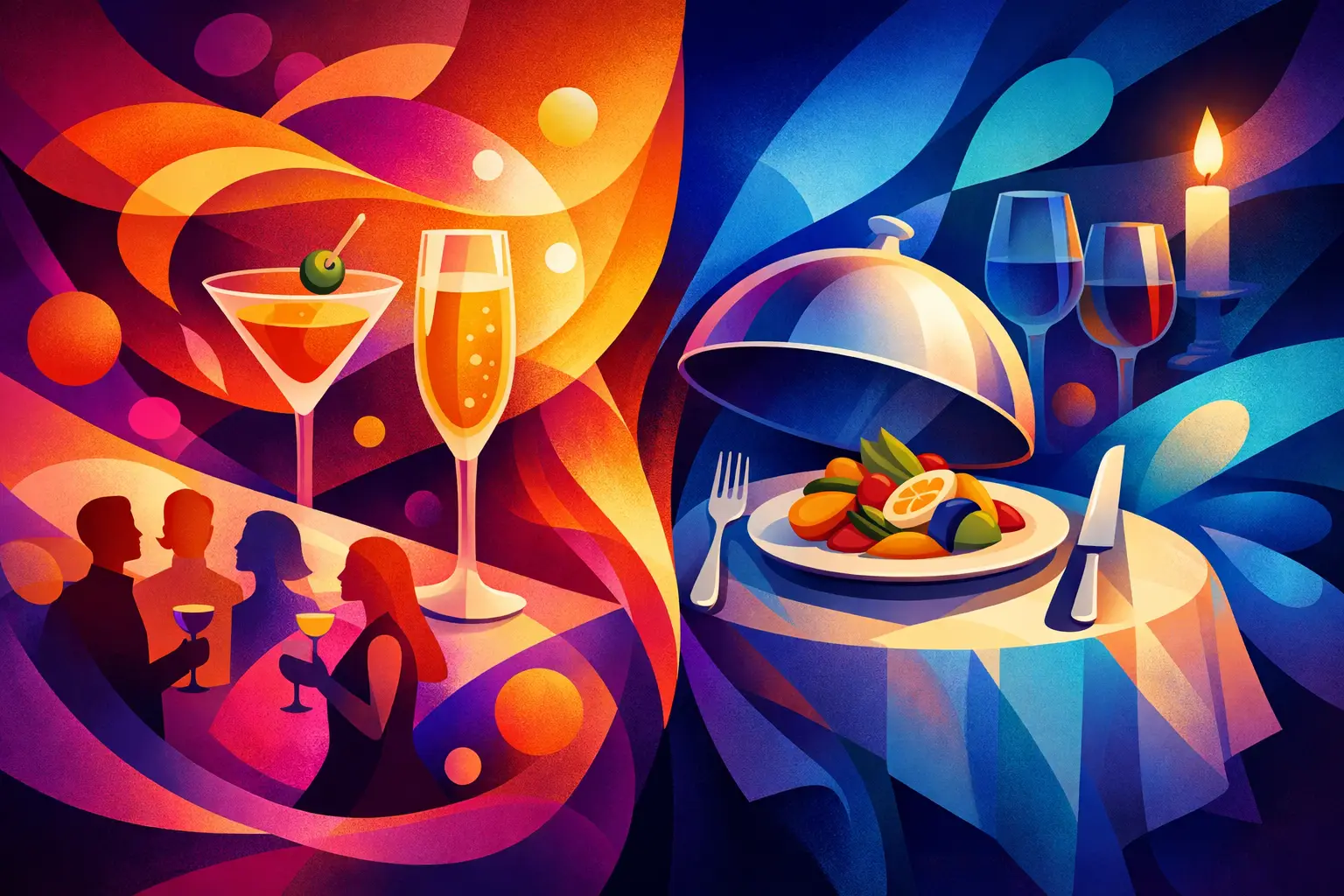 Cocktail Reception Versus Seated Dinner